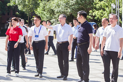 市委副书记、市长陈恢清一行到开云网页版页面登录检查湖南省第一届职业技能大赛筹备工作情况