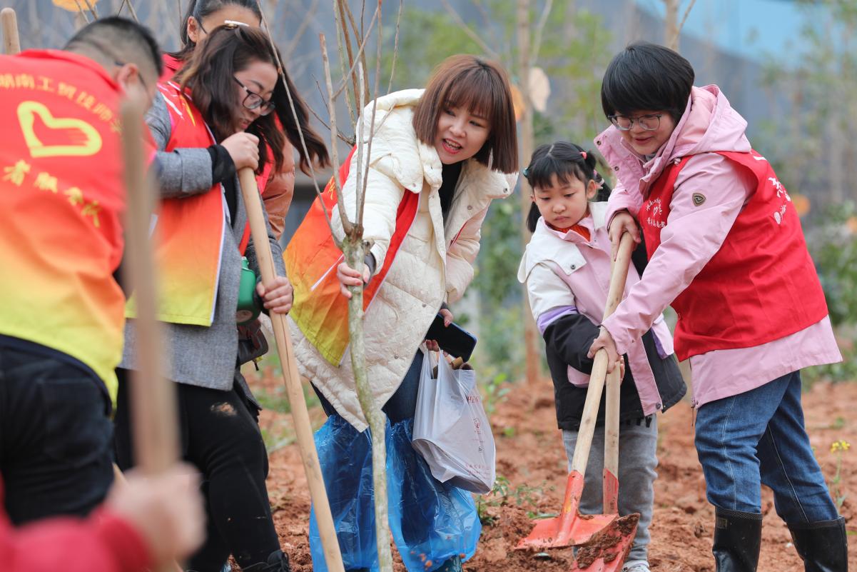 “植”此青绿 “浇”个朋友 开云网页版页面登录“8090”读书班开展义务植树活动