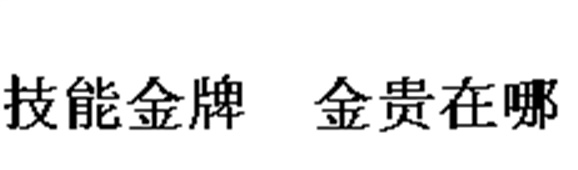 技能金牌 金贵在哪